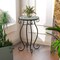 Costway Mosaic Outdoor Round End Table with Weather Resistant Ceramic Tile Tabletop